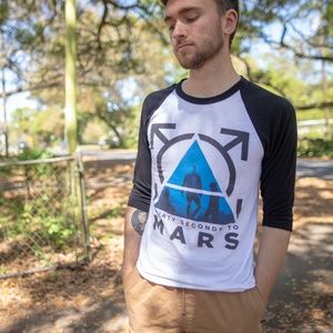 Thirty Seconds to Mars Baseball T-shirt